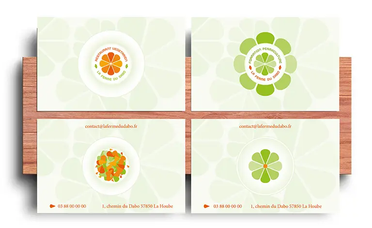 Cartes De Visite, La Ferme Du Dabo, Valeriejeancrea7