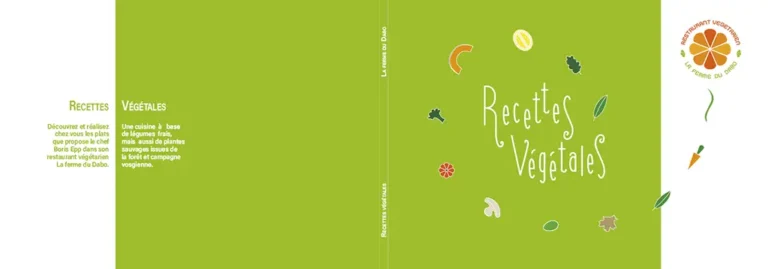 Livre De Recettes Végétariennes Couverture, La Ferme Du Dabo, Valeriejeancrea7
